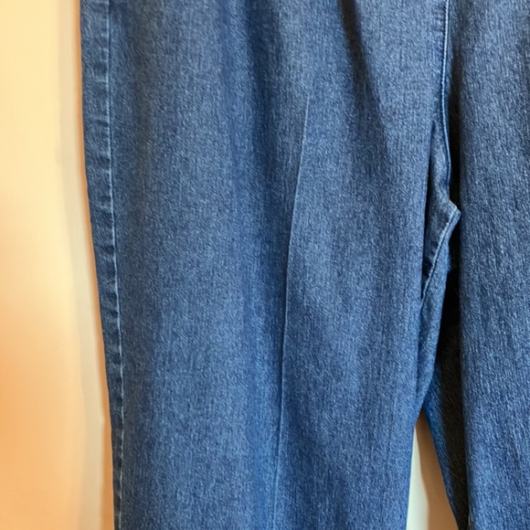 Beautiful tailored medium stonewashed jean capris by Allison Daley, size 14 - Picture 4 of 16